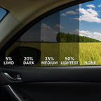 Universal Reduce Infrared Heat & Block UV by 99% Removable Window Tint Film for Cars - DIY Cut for Multiple ShapesMN2
