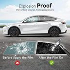 Universal Reduce Infrared Heat & Block UV by 99% Removable Window Tint Film for Cars - DIY Cut for Multiple ShapesMN2