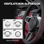 Gripex UltraGrip Breathable Leather Steering Wheel Cover | Anti-Slip, Custom - Fit