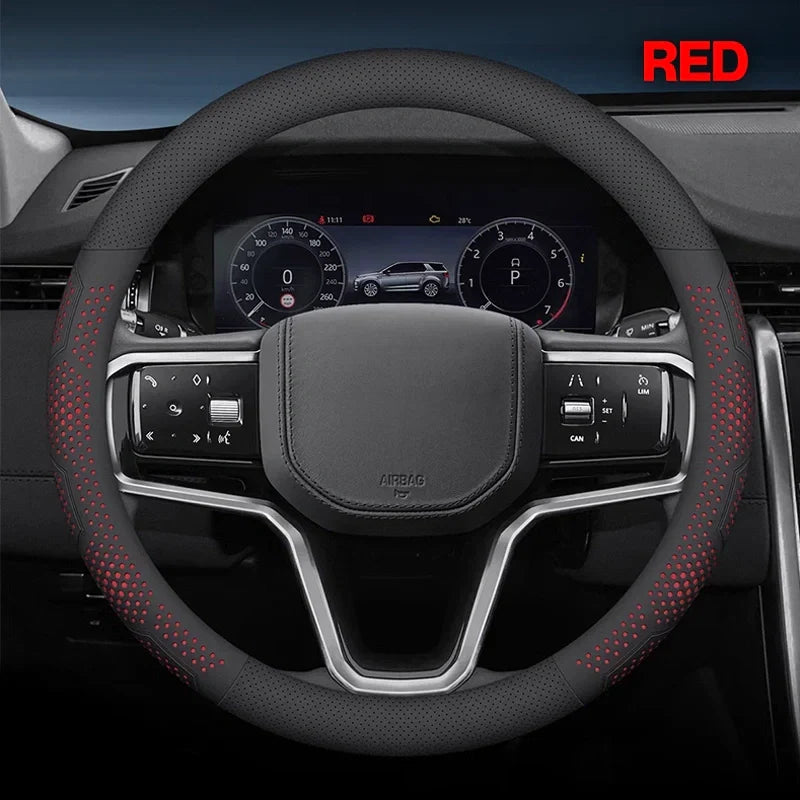 Gripex UltraGrip Breathable Leather Steering Wheel Cover | Anti-Slip, Custom - Fit