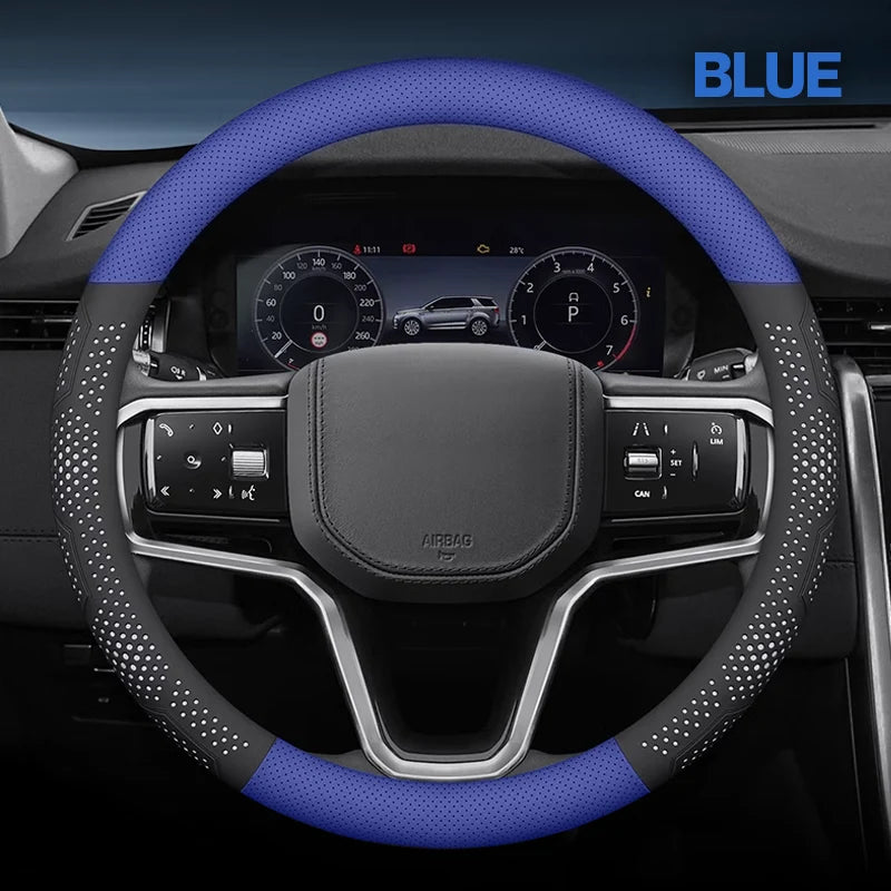 Gripex UltraGrip Breathable Leather Steering Wheel Cover | Anti-Slip, Custom - Fit