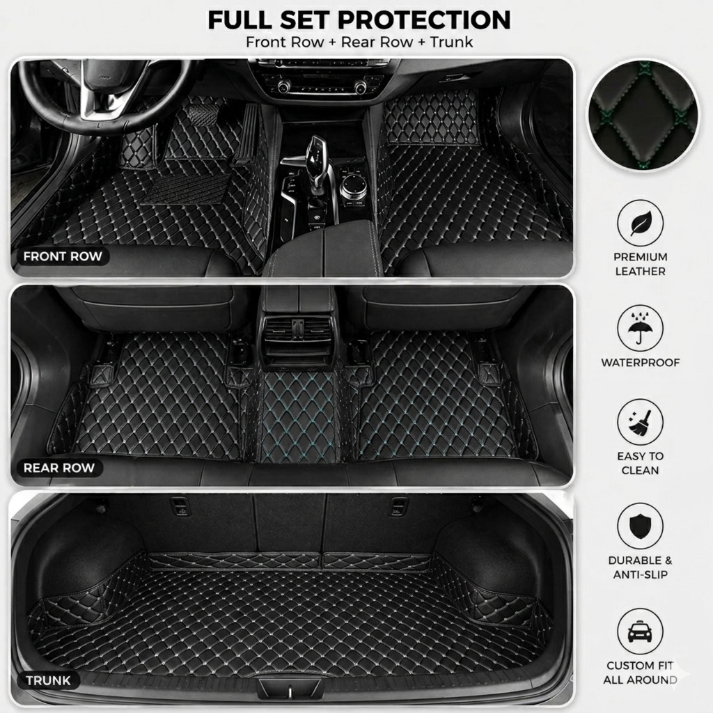 Elvie 2026 Waterproof Non-slip Universal Fit Customized Floor Mats for Cars, SUVs, and Trucks