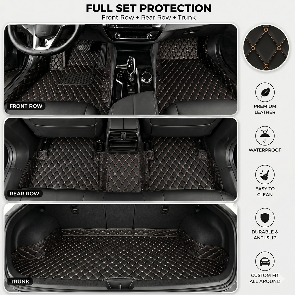 Elvie 2026 Waterproof Non-slip Universal Fit Customized Floor Mats for Cars, SUVs, and Trucks